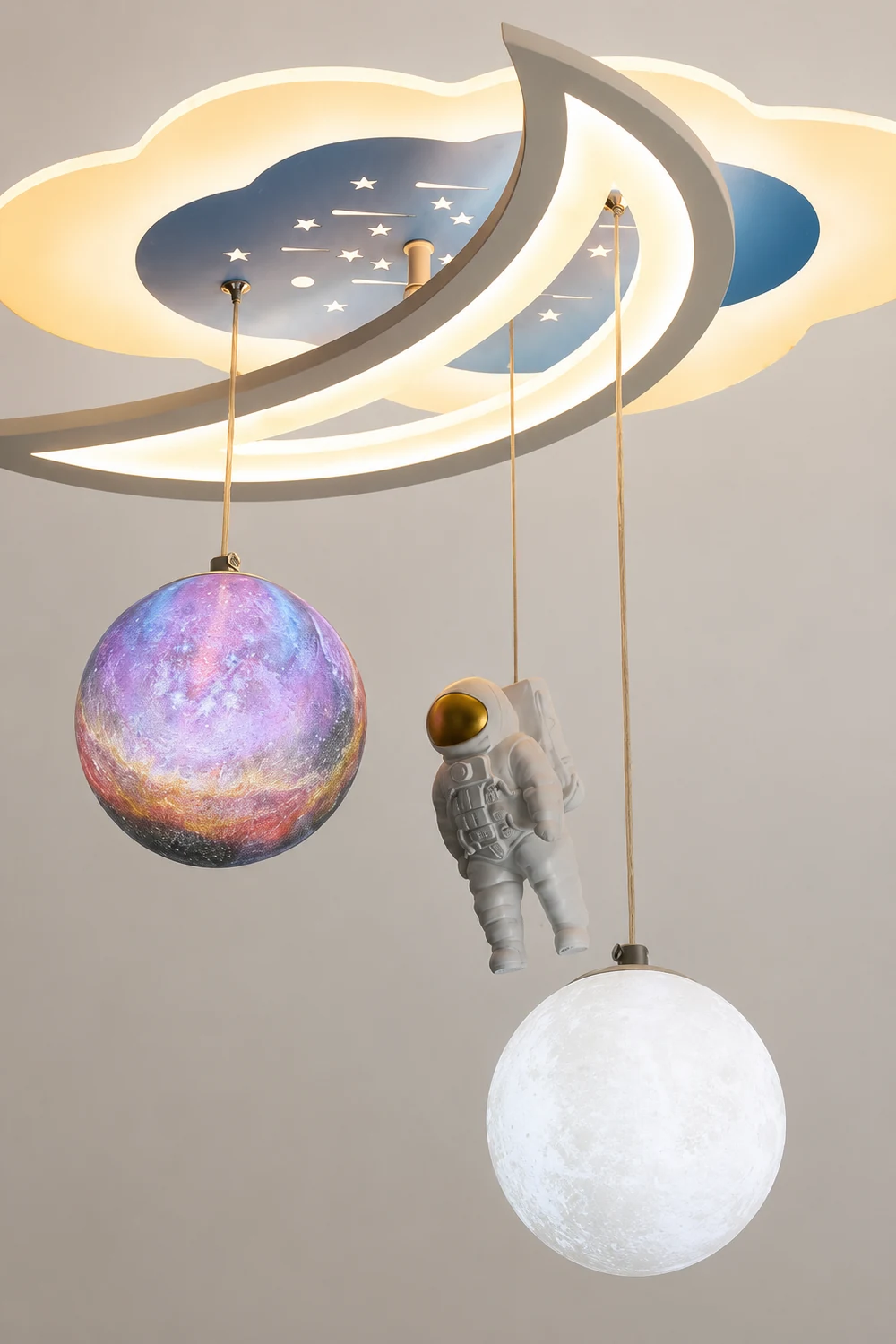Space Astronaut Star Ceiling Lamp - Lumpaz