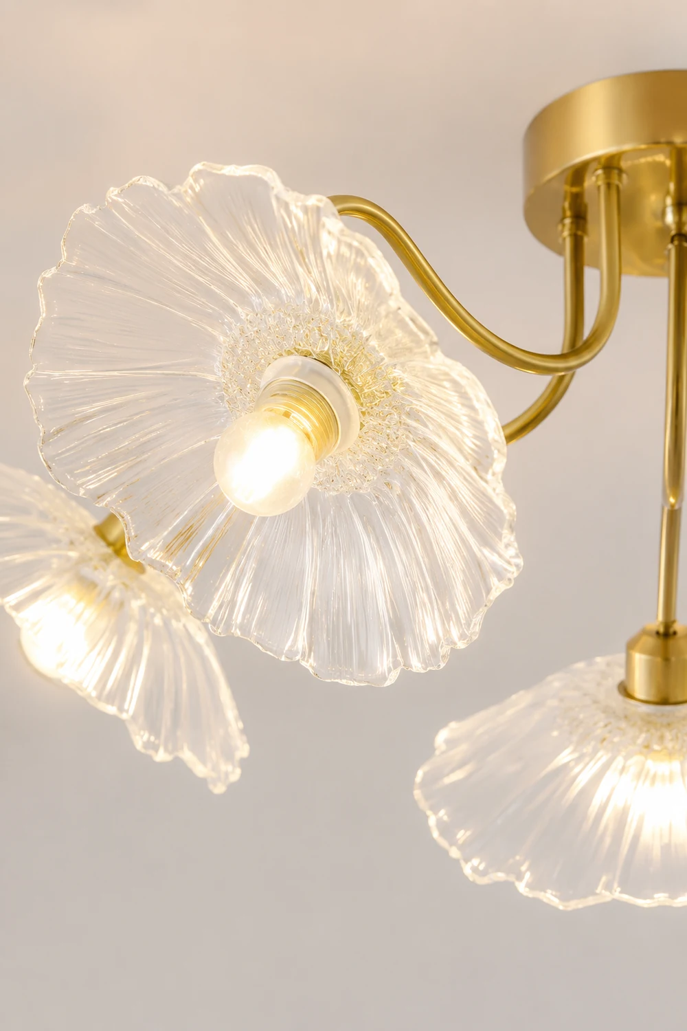 Lotus Leaf Glass Ceiling Lamp - Lumpaz