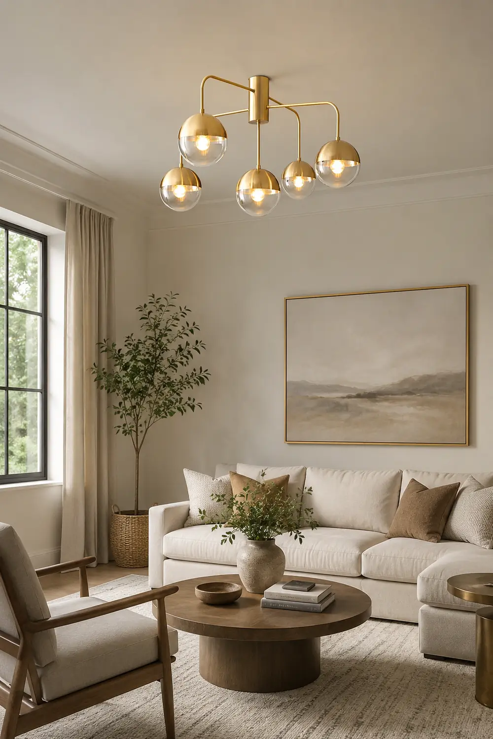 Brass Globulars Ceiling Lamp - Lumpaz