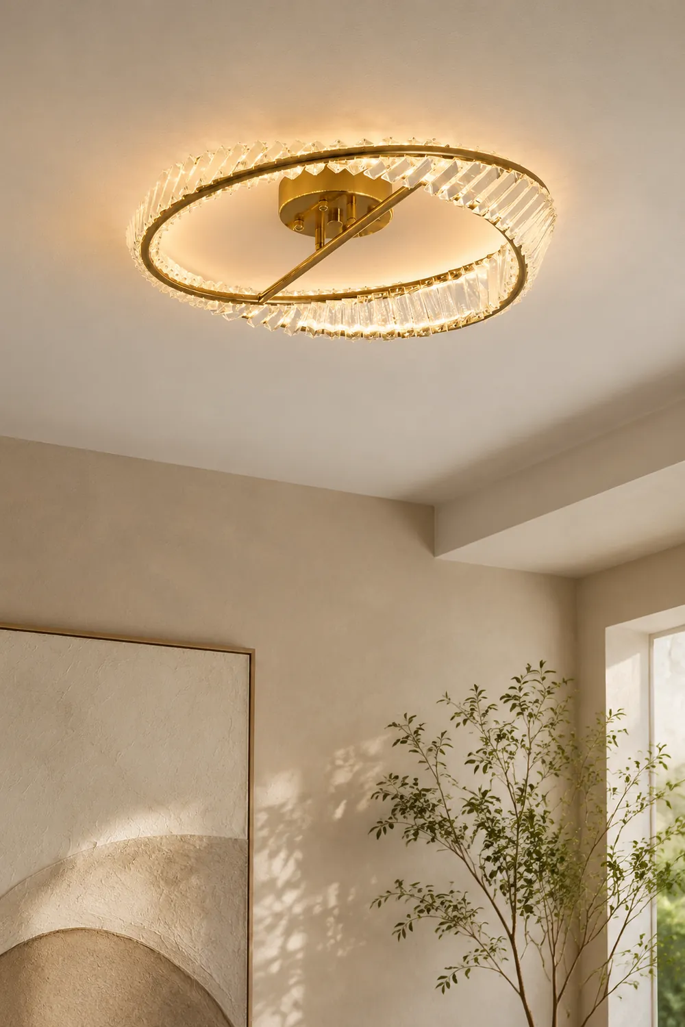 Crystal Rings Ceiling Lamp - Lumpaz