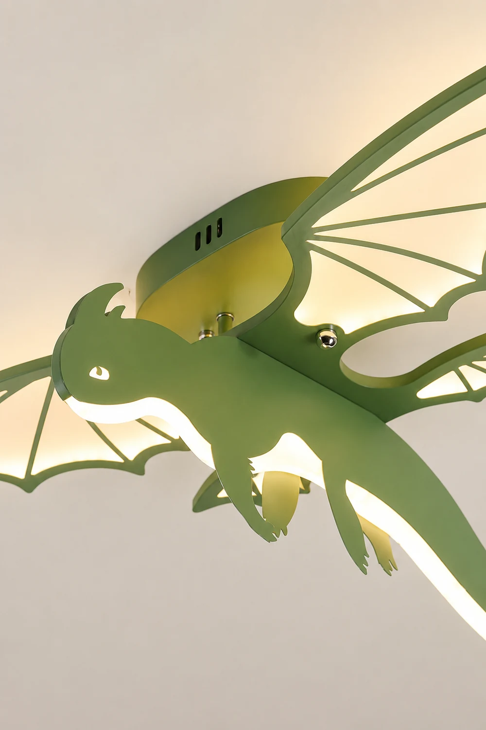 Green Dinosaur Ceiling Light - Lumpaz
