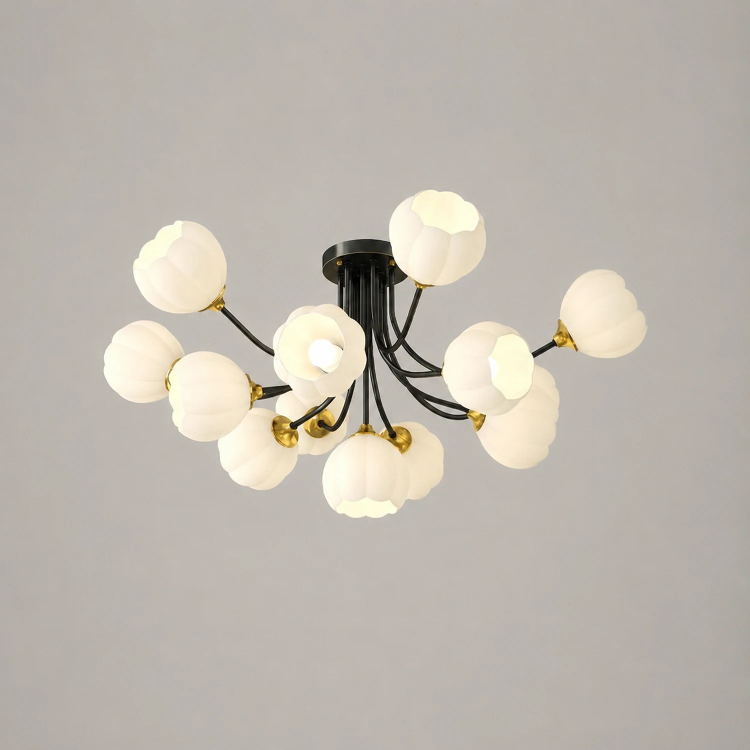 Pumpkin Brass Ceiling Lamp - Lumpaz