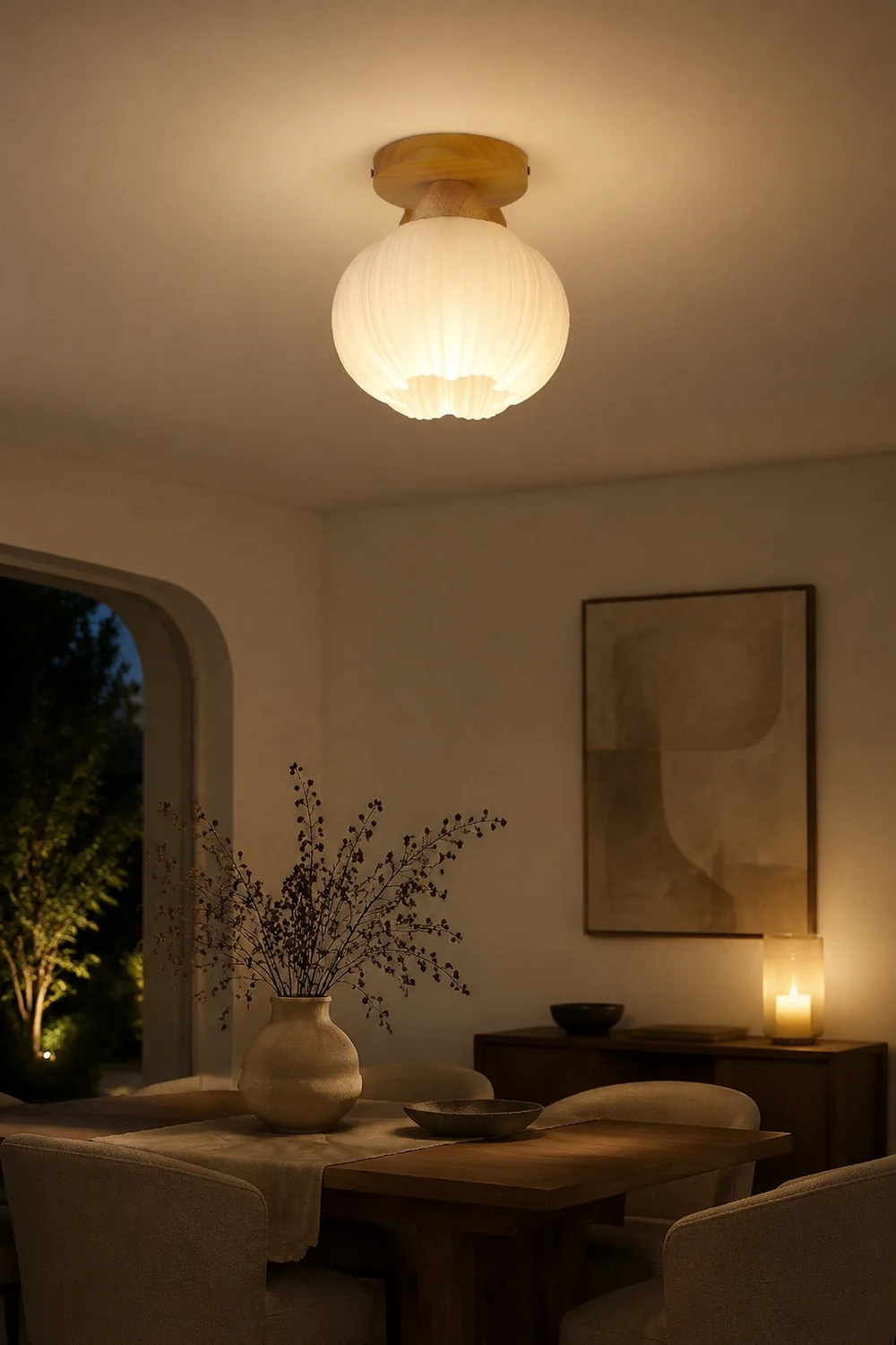 Large Flower Bag Ceiling Lamp - Lumpaz