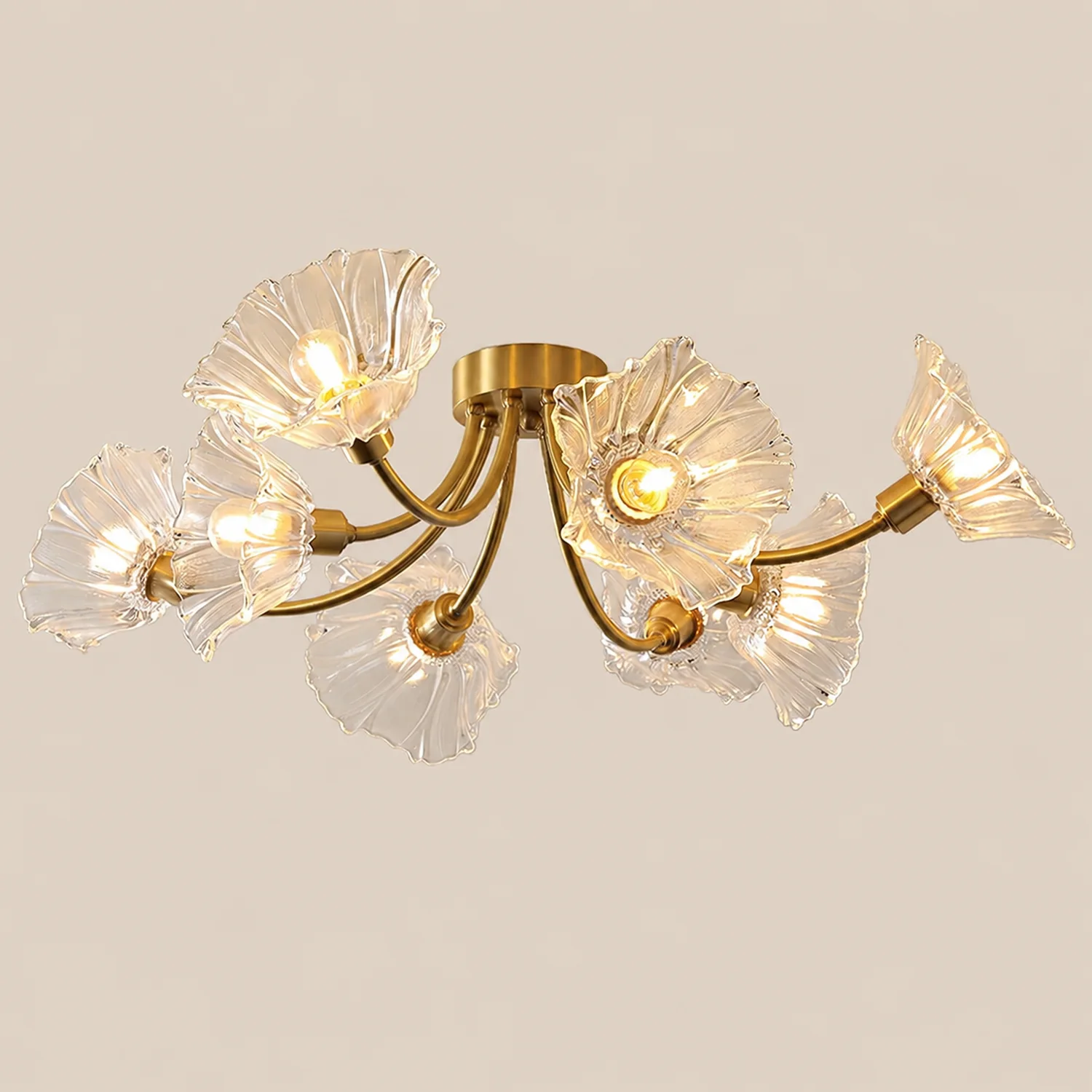 Kalin Flower Glass Ceiling Lamp - Lumpaz