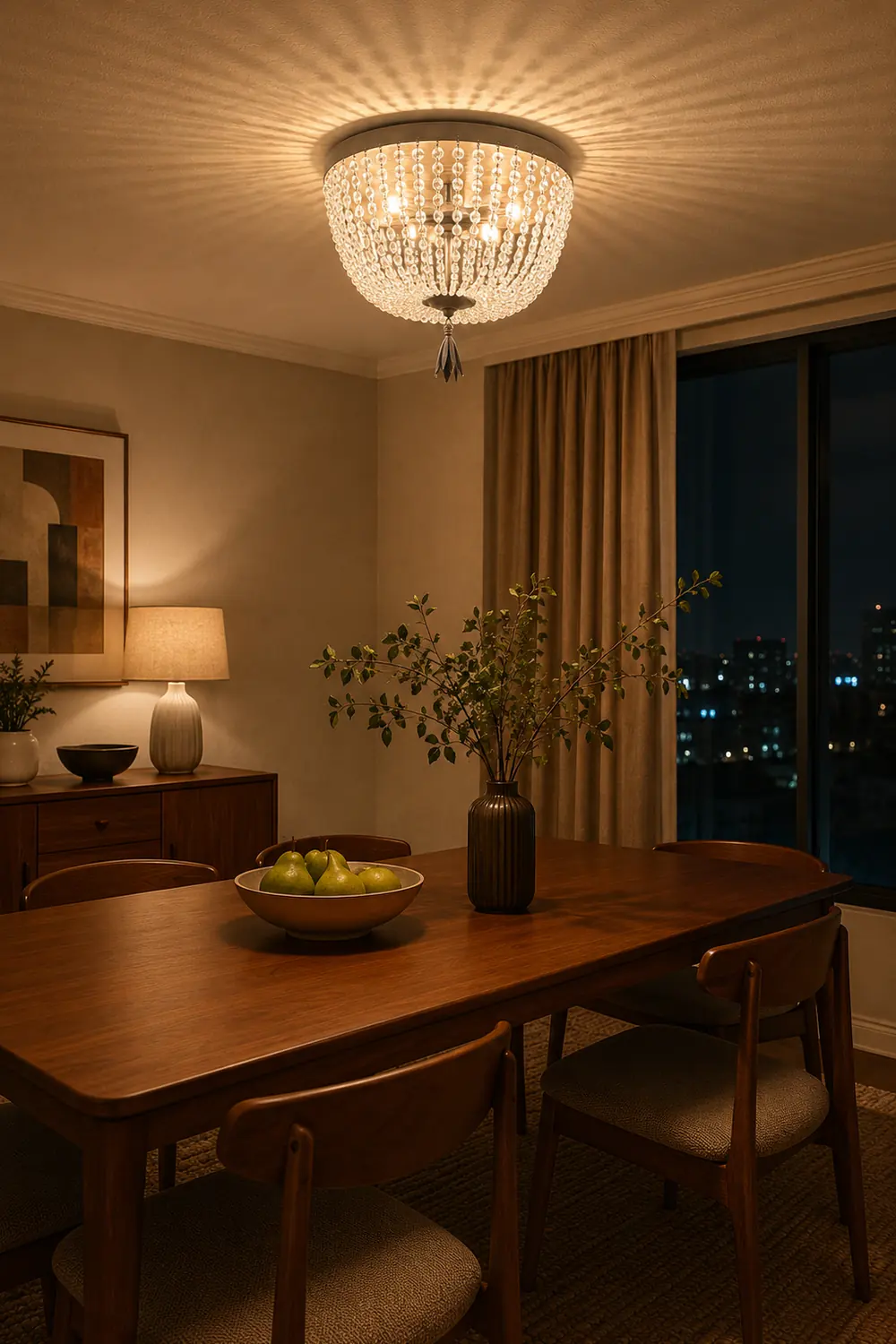 Dauphine Crystal Ceiling Light - Lumpaz