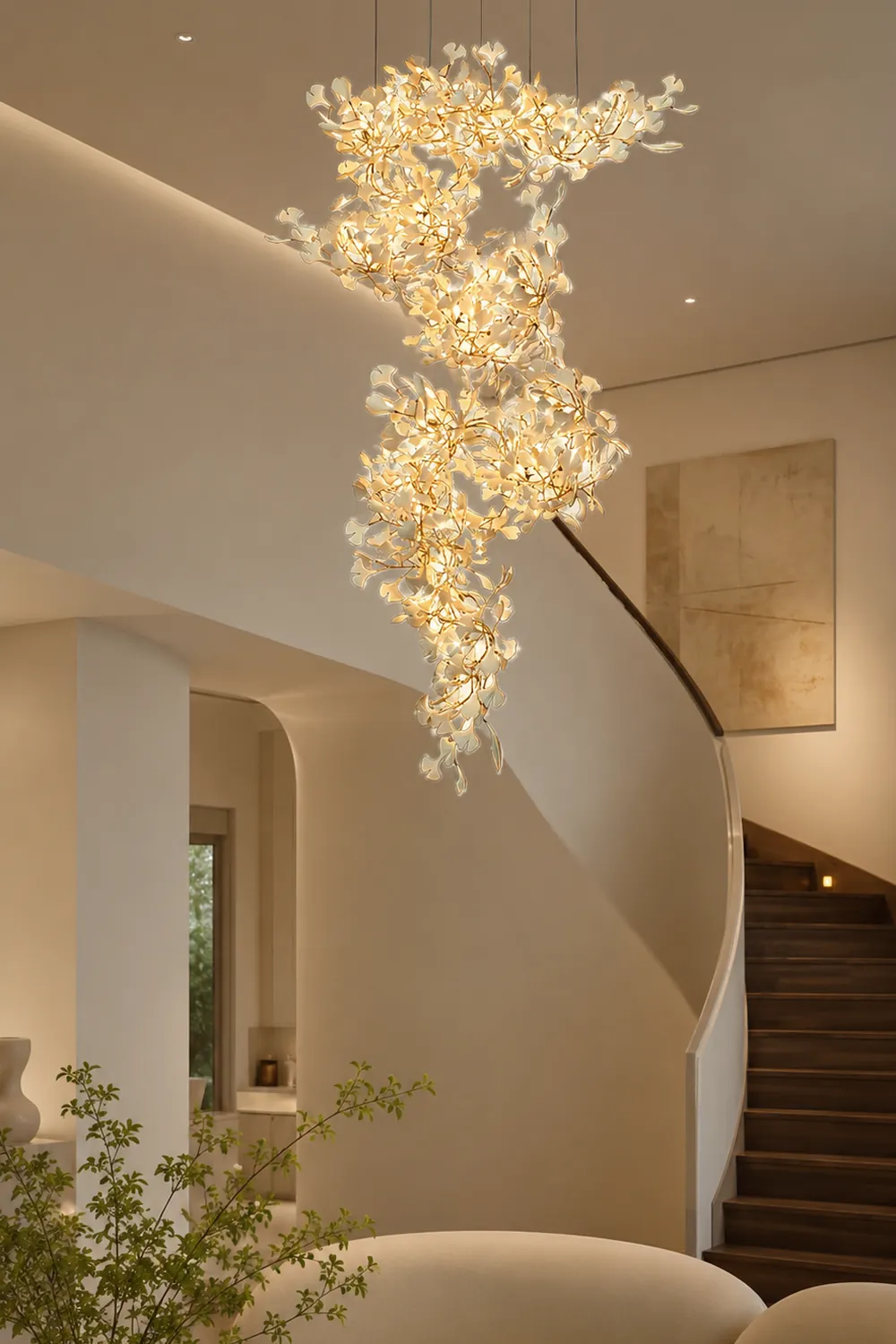 Gingko Chandelier F - Lumpaz