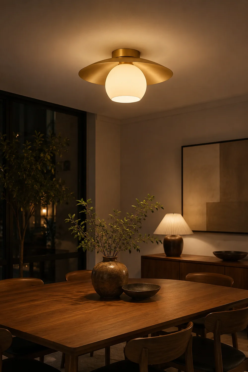 Brass Cap Ceiling Lamp - Lumpaz