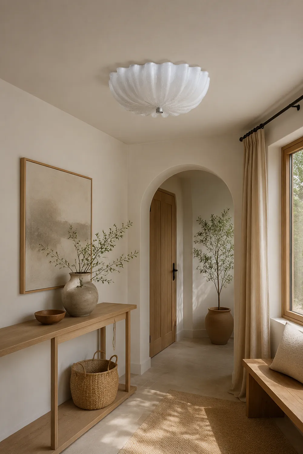 Murano Glass Flush Ceiling Light - Lumpaz