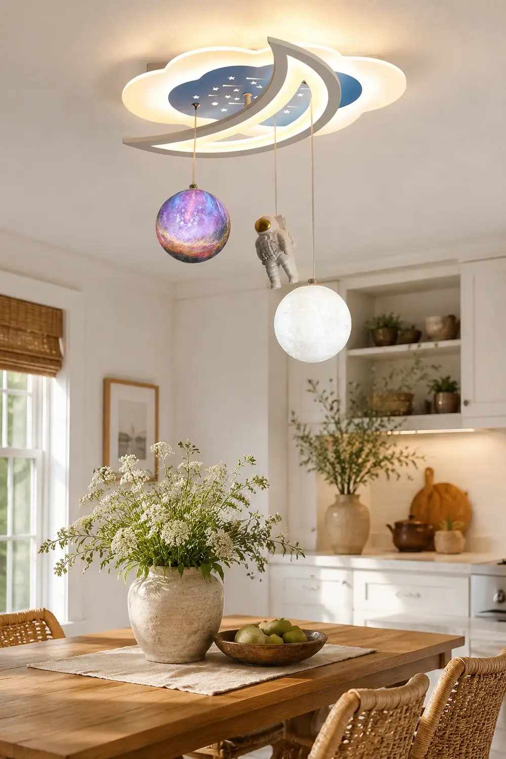 Space Astronaut Star Ceiling Lamp - Lumpaz