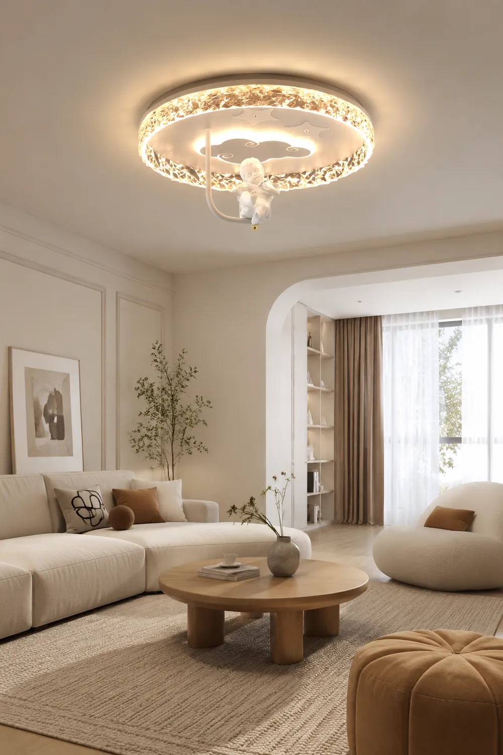 Round Carousel Children's Ceiling Lamp - Lumpaz