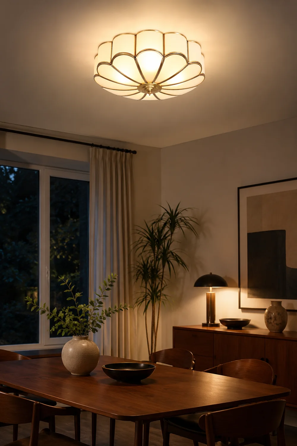 Flower Shape Glass Recessed Ceiling Light - Lumpaz