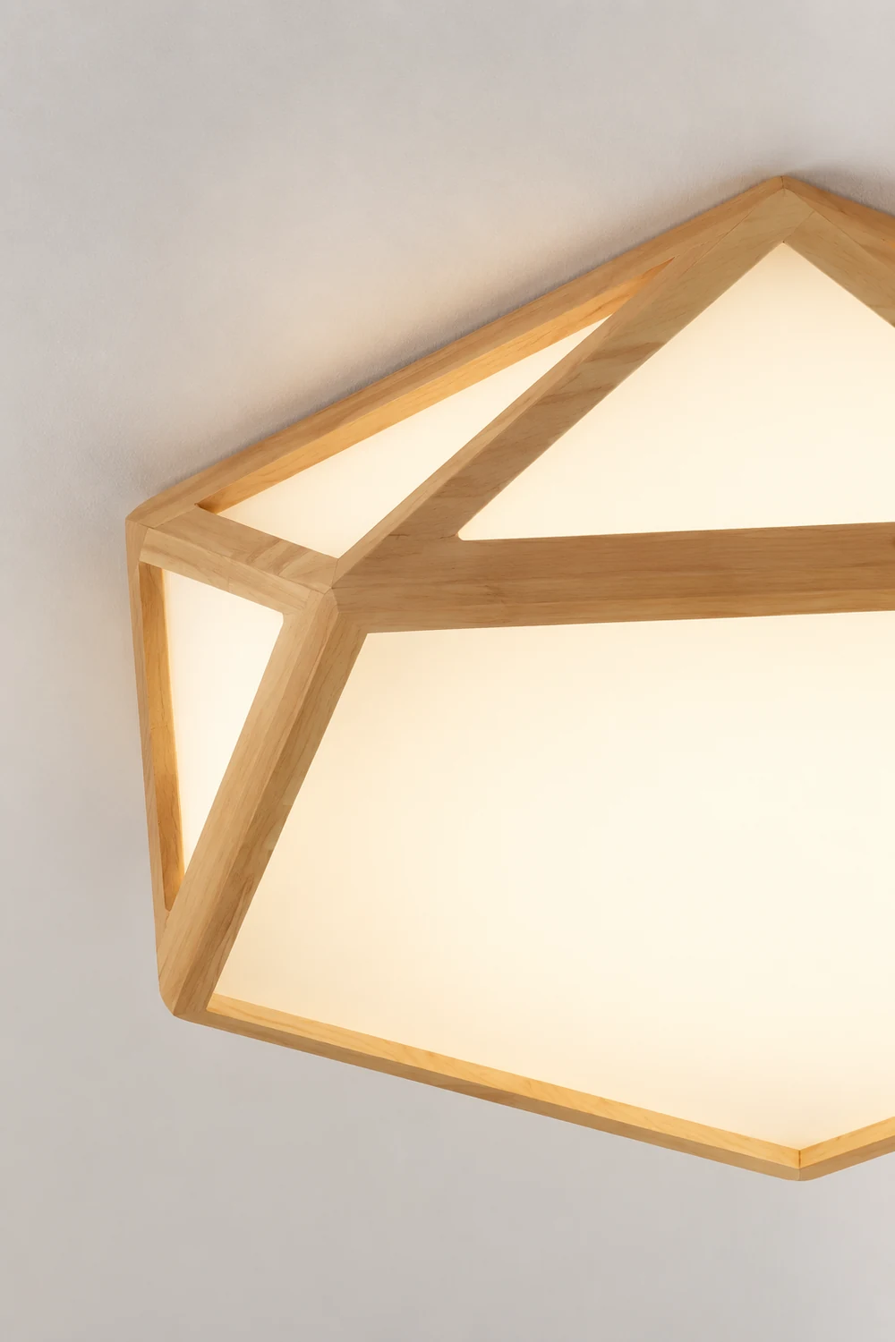 Diamond Wooden Ceiling Lamp - Lumpaz