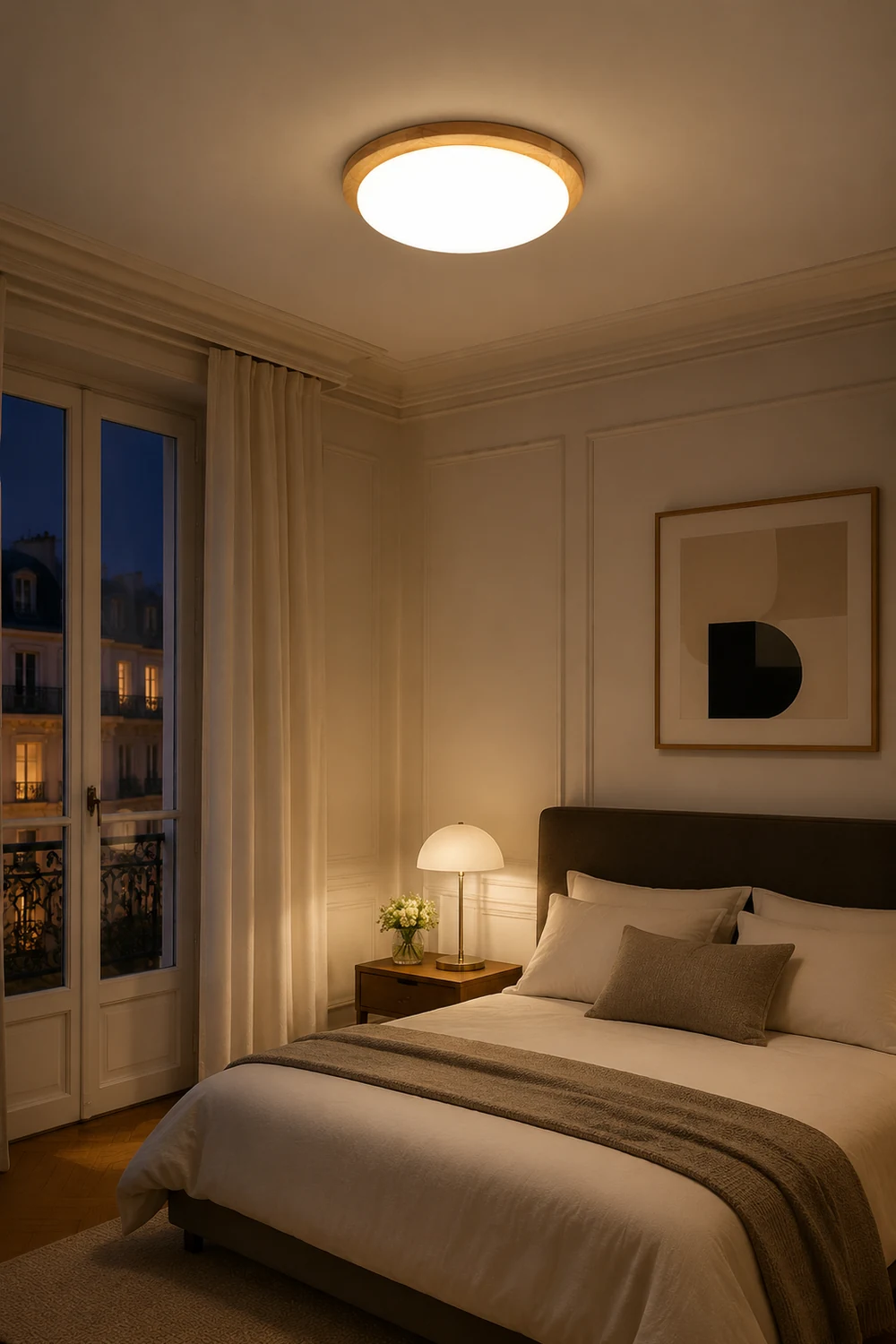 Drum Wood Ceiling Lamp - Lumpaz