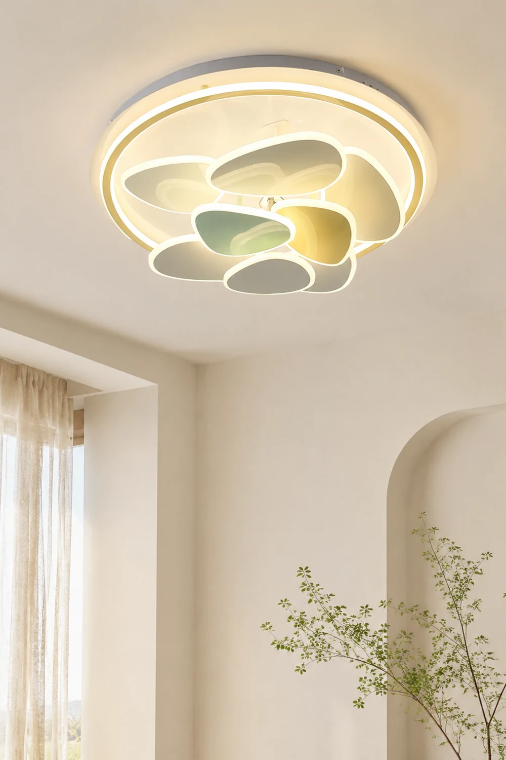 Colorful Cloud Round Ceiling Lamp - Lumpaz