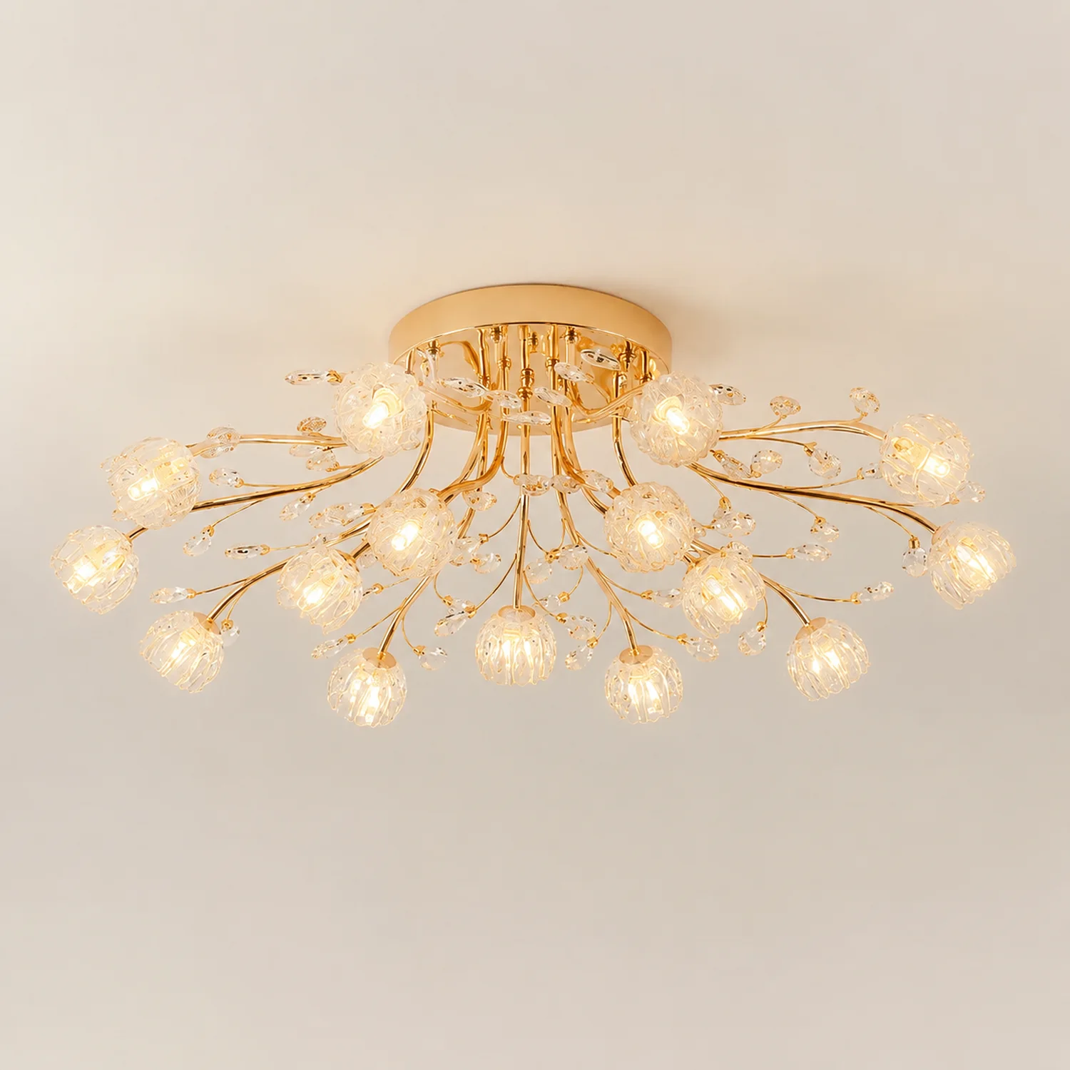 Crystal Flower Ceiling Light - Lumpaz