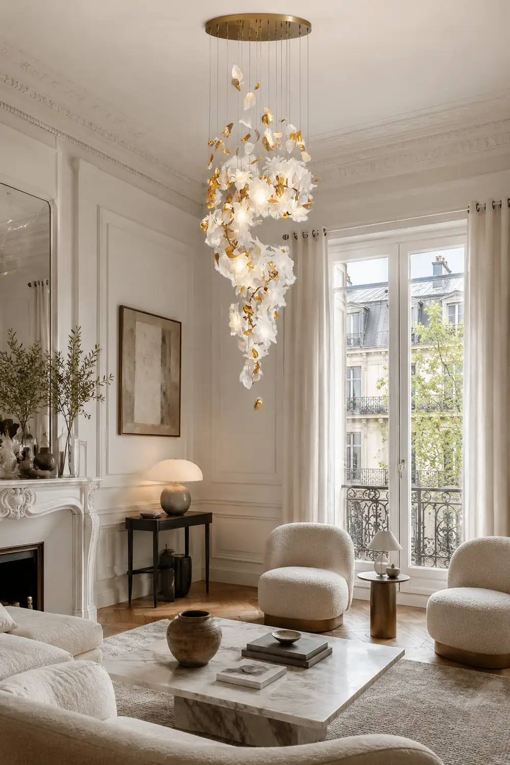 Flying Flowers Fluttering Chandelier - Lumpaz