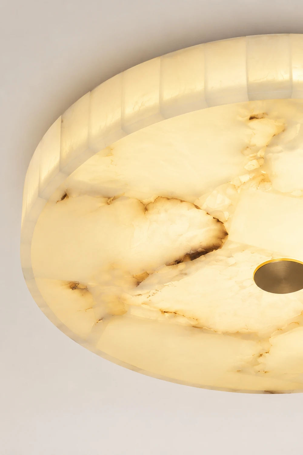 Round Alabaster Ceiling Lamp - Lumpaz