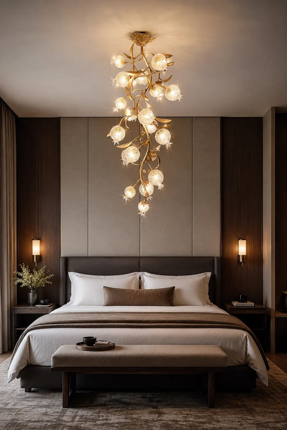 Pomegranate Brass Ceiling Lamp - Lumpaz