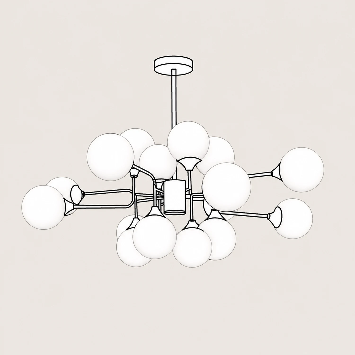 Stilnovo Chandelier - Lumpaz
