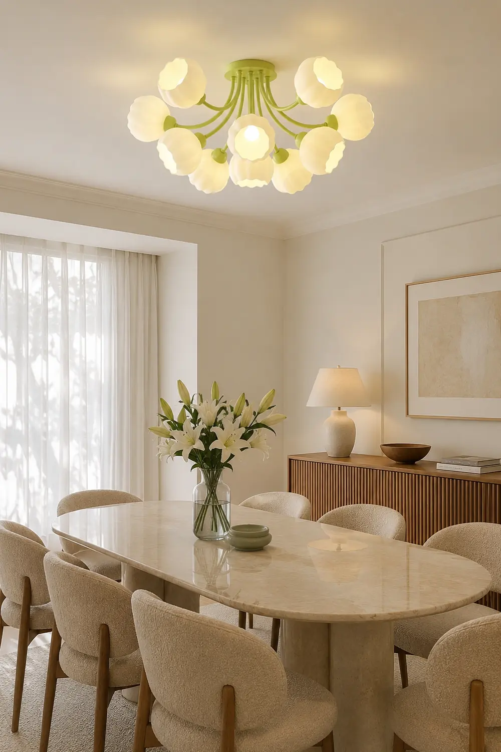 Pumpkin Matcha Ceiling Lamp - Lumpaz