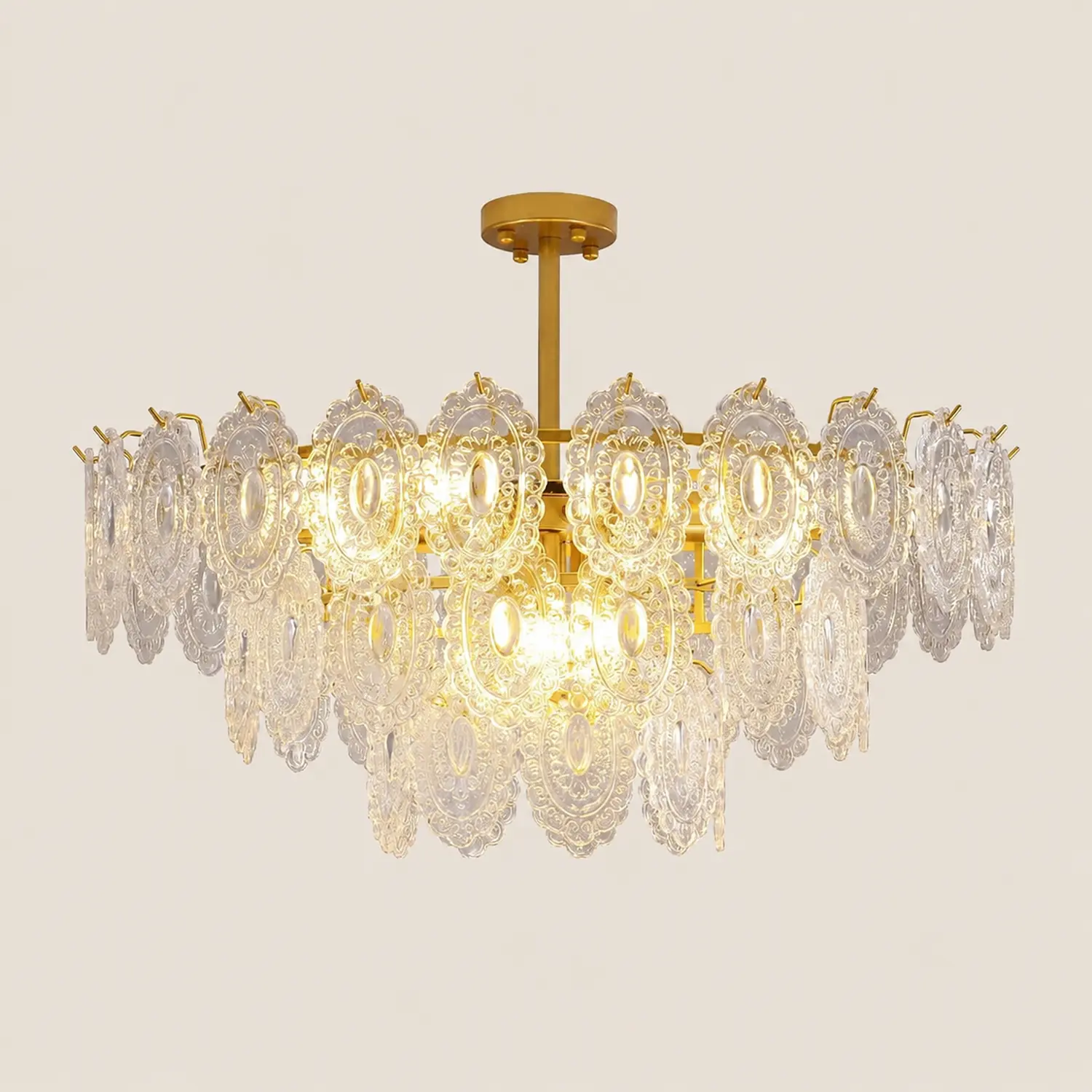 Wave Glass Chandelier - Lumpaz