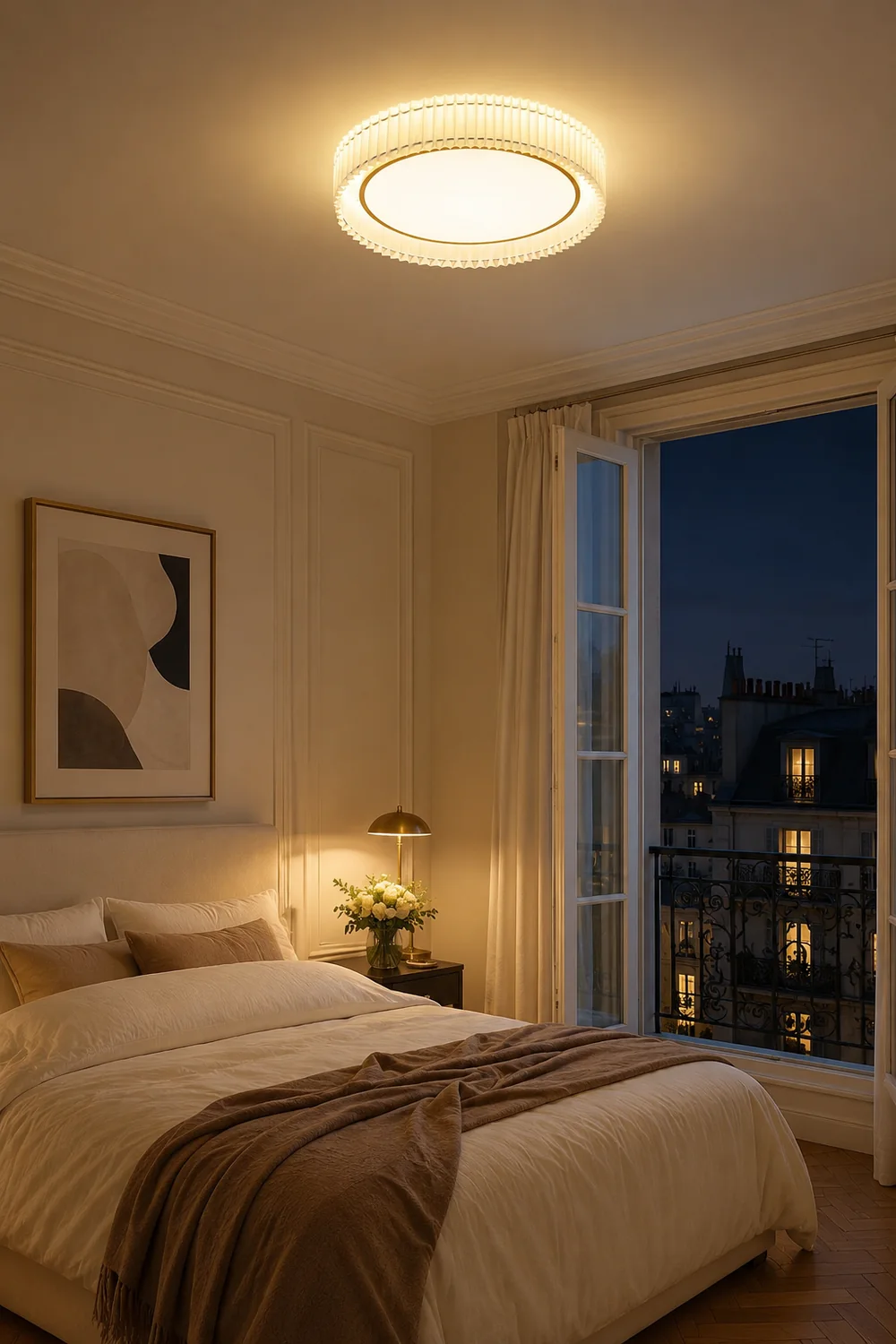 Round Pleated Ceiling Lamp - Lumpaz