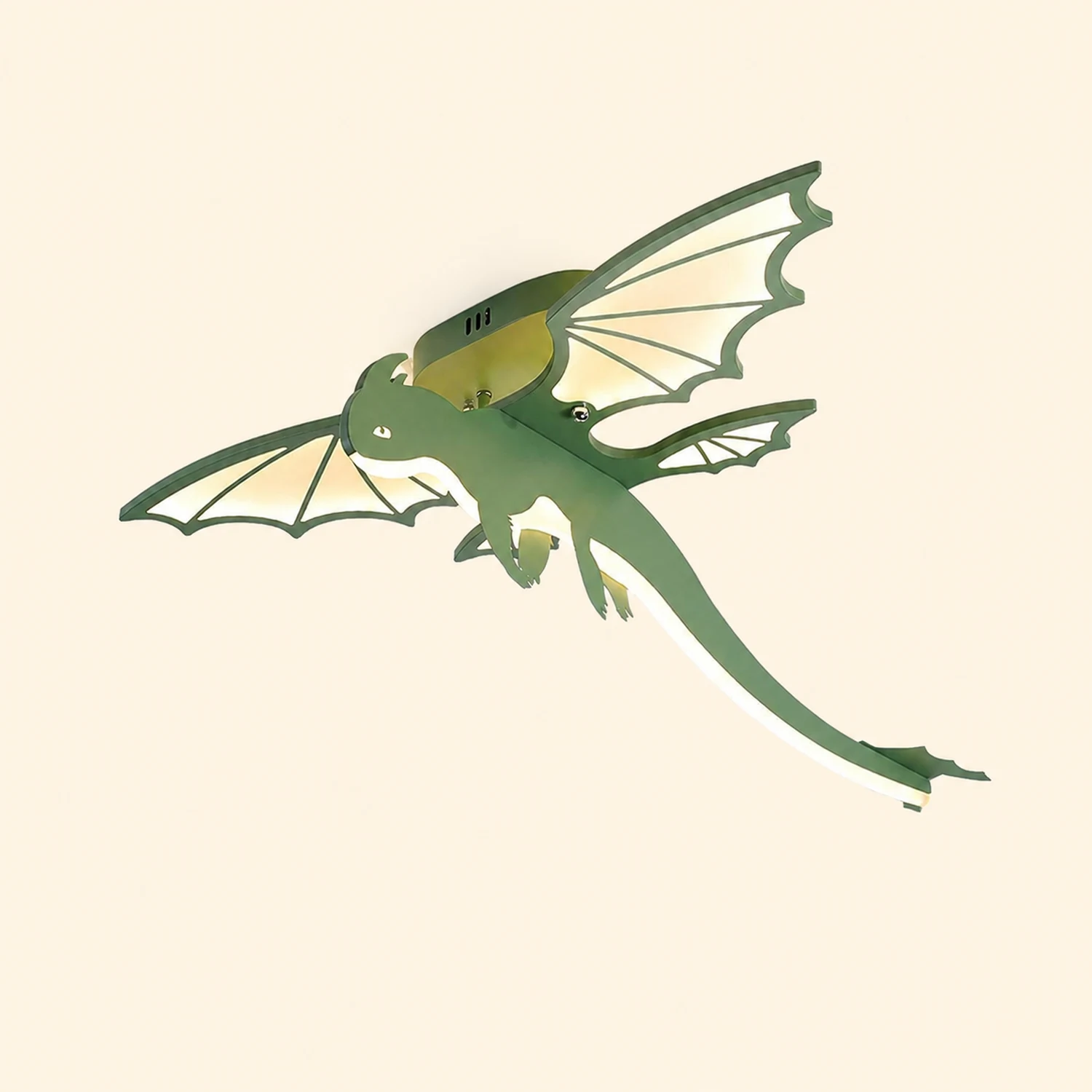 Green Dinosaur Ceiling Light - Lumpaz