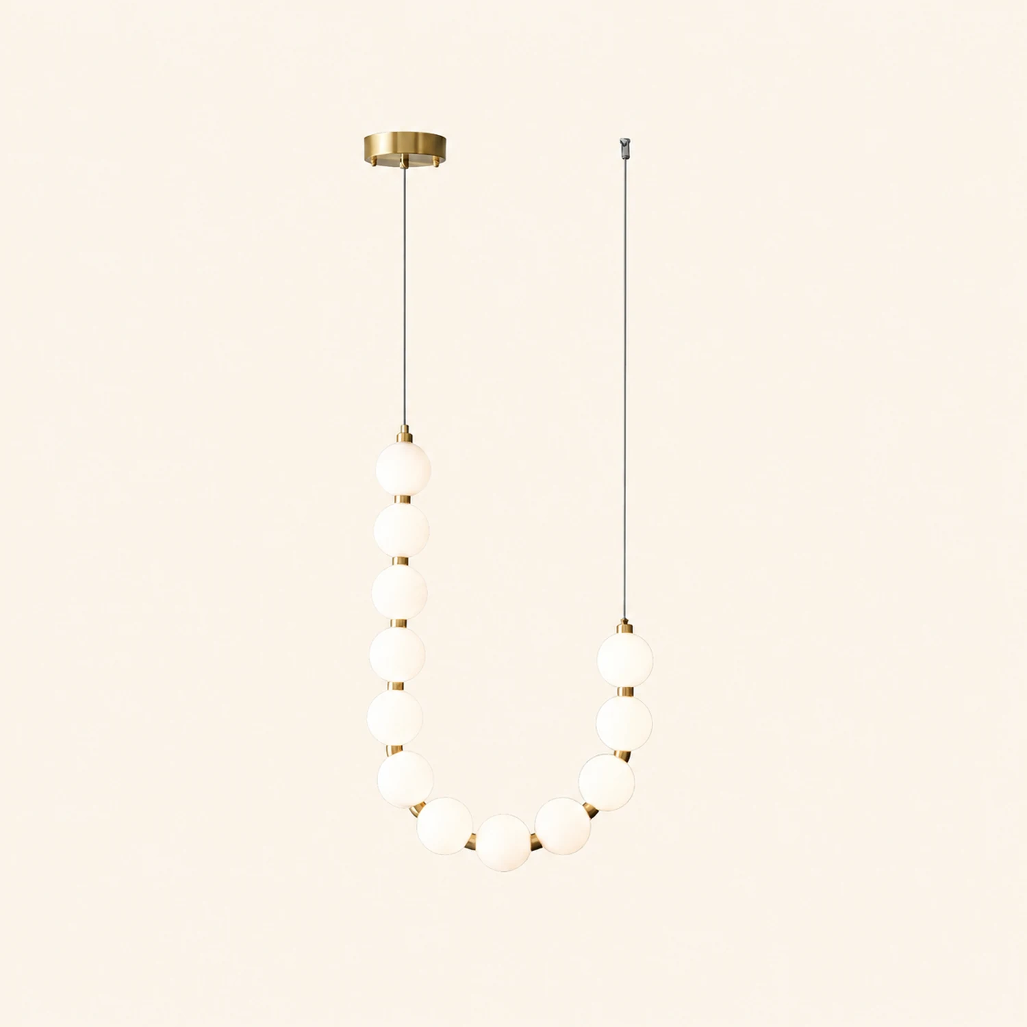Acrylic Pearl Necklace Chandelier - Lumpaz