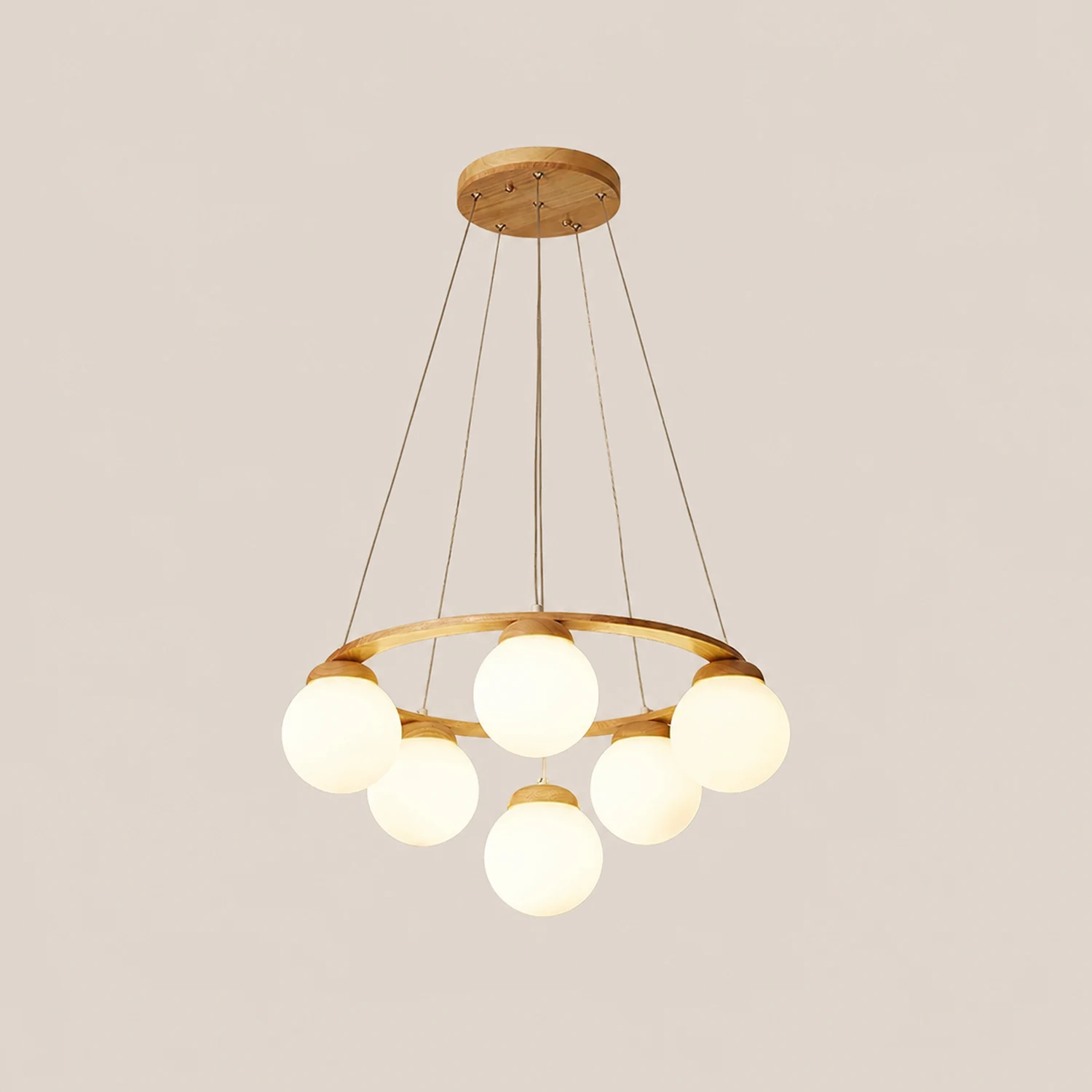 Nuura Miira Wood Chandelier - Lumpaz