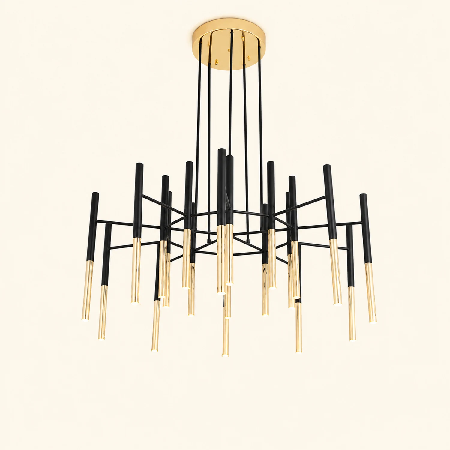 Metal Tubular Chandelier - Lumpaz