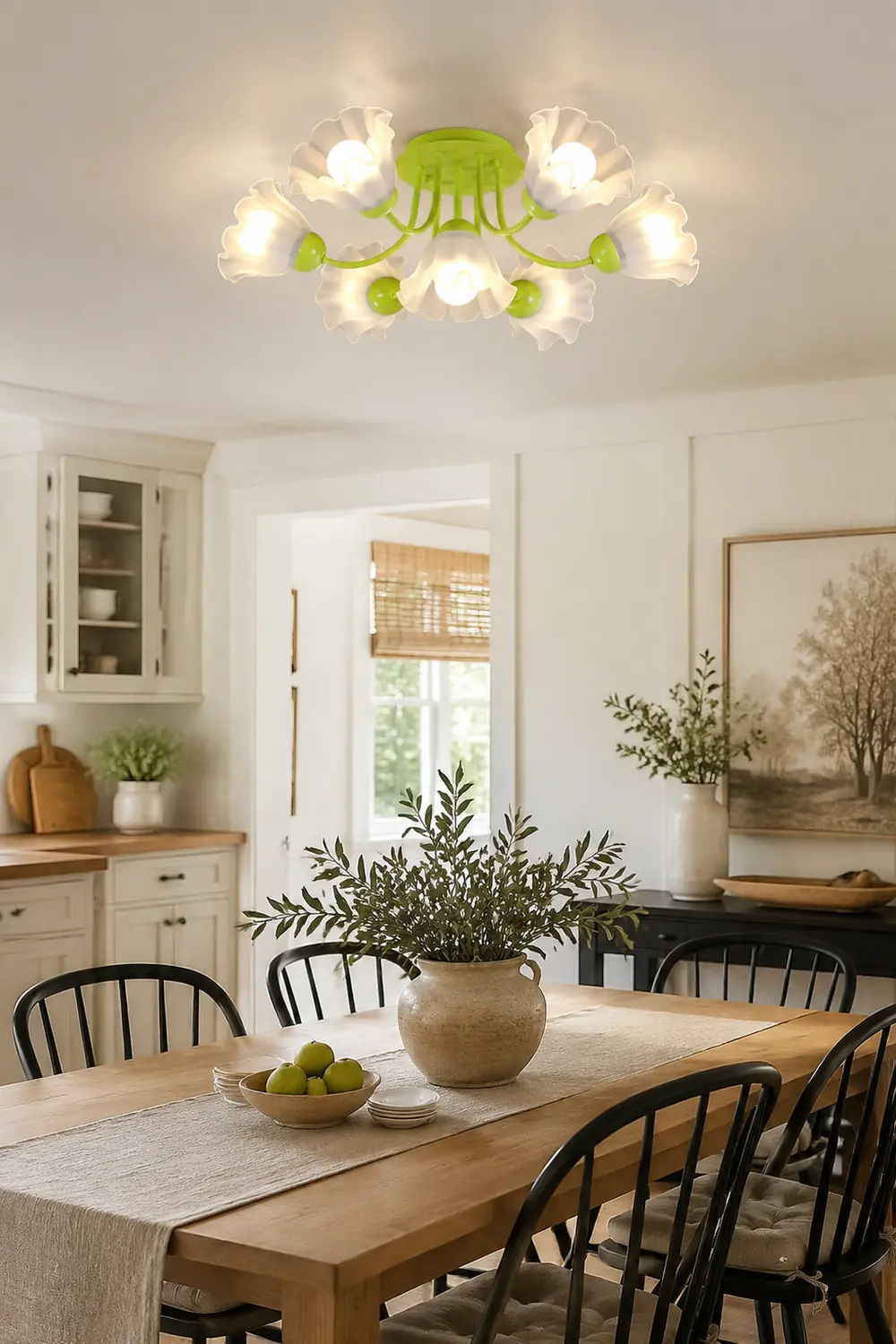 Floral Sculpted Ceiling Lamp - Lumpaz