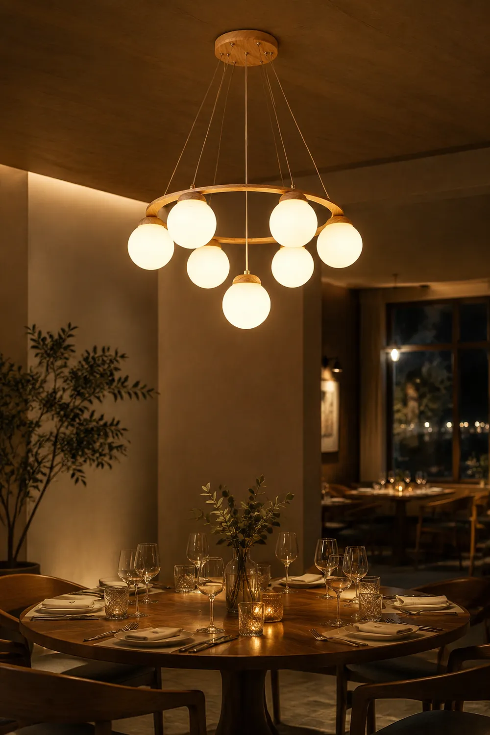 Nuura Miira Wood Chandelier - Lumpaz