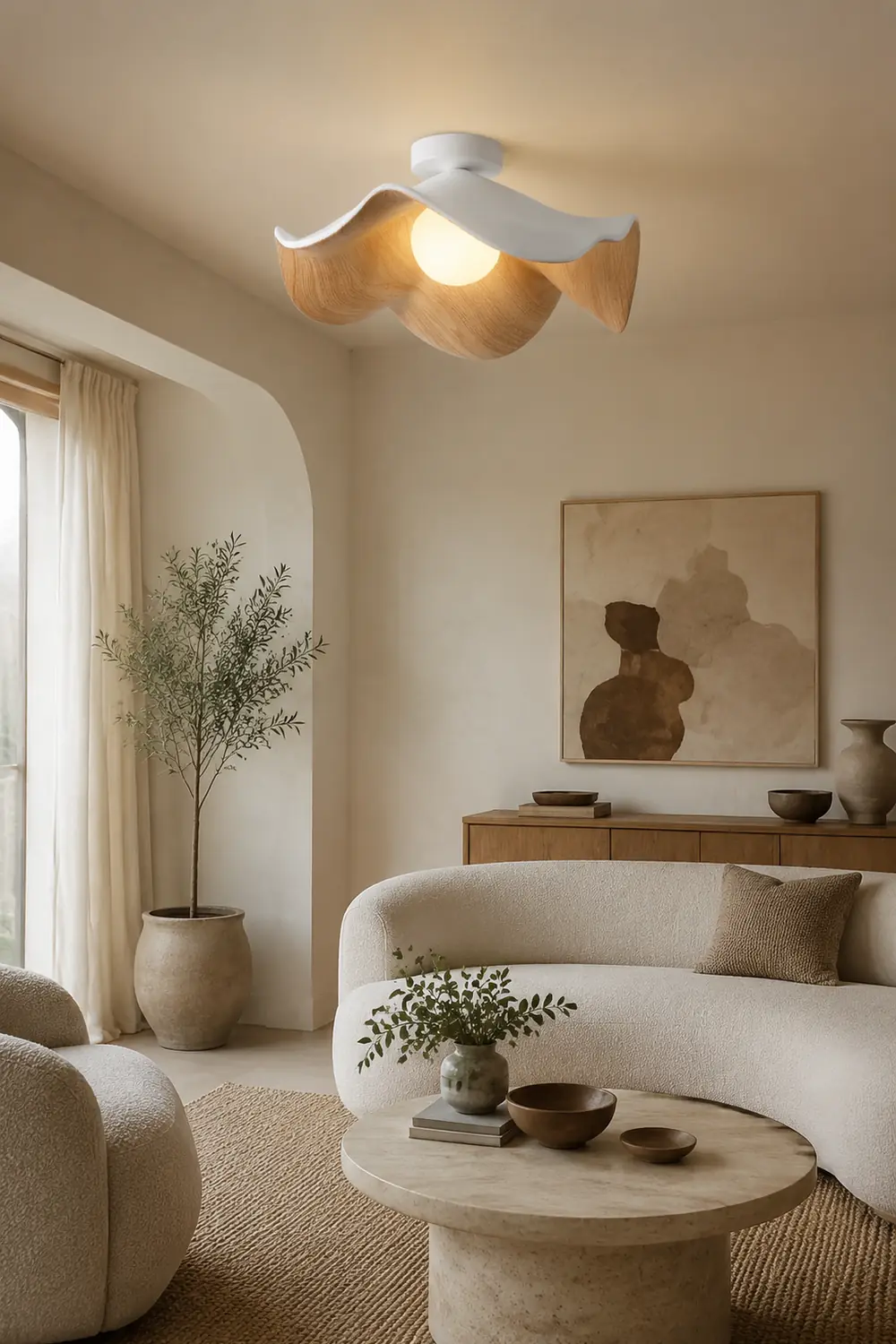 Lotus Leaf Ceiling Lamp - Lumpaz