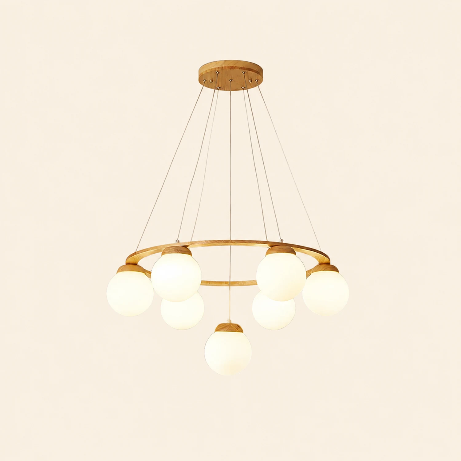 Nuura Miira Wood Chandelier - Lumpaz