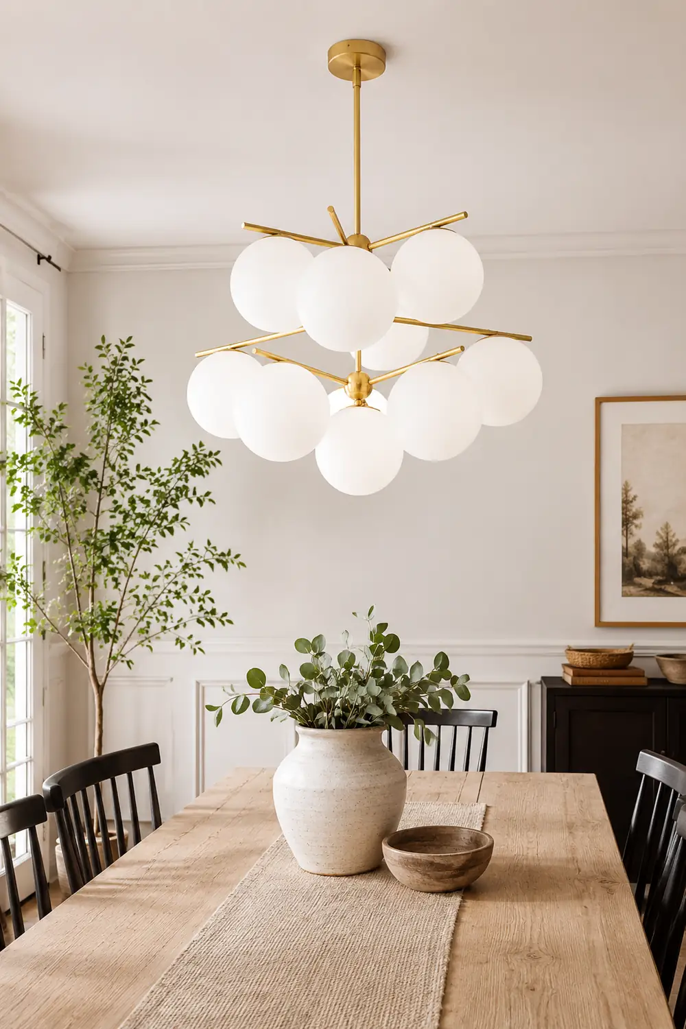 Sphere & Stem Chandelier - Lumpaz
