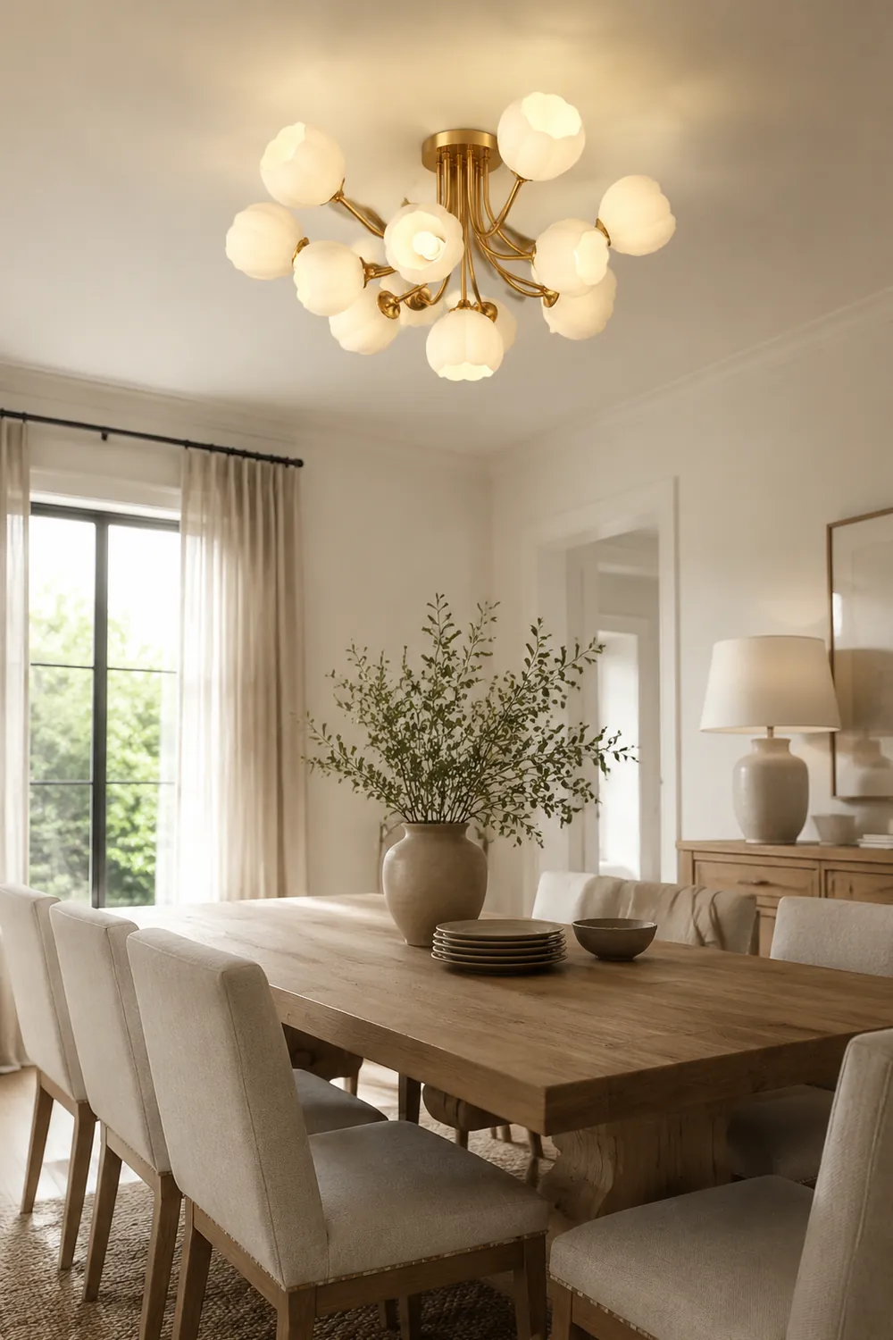 Pumpkin Brass Ceiling Lamp - Lumpaz