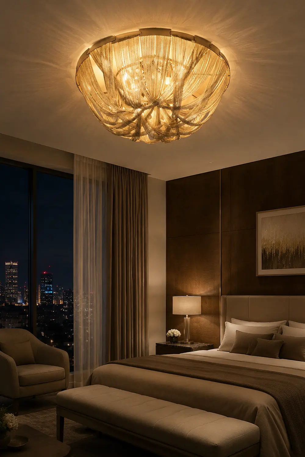 Tassel Aluminum Chain Ceiling Light - Lumpaz