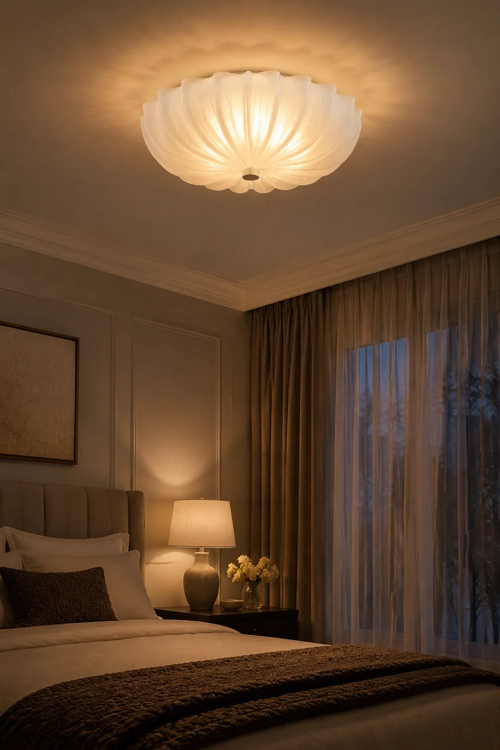 Murano Glass Flush Ceiling Light - Lumpaz