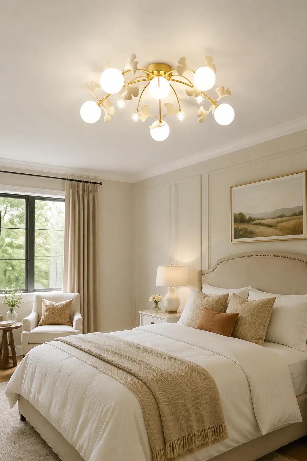 Ginkgo Glass Ceiling Lamp - Lumpaz