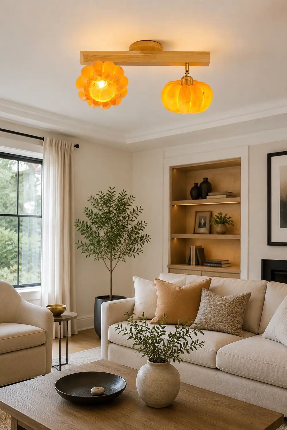 Pumpkin Multi Head Ceiling Lamp - Lumpaz