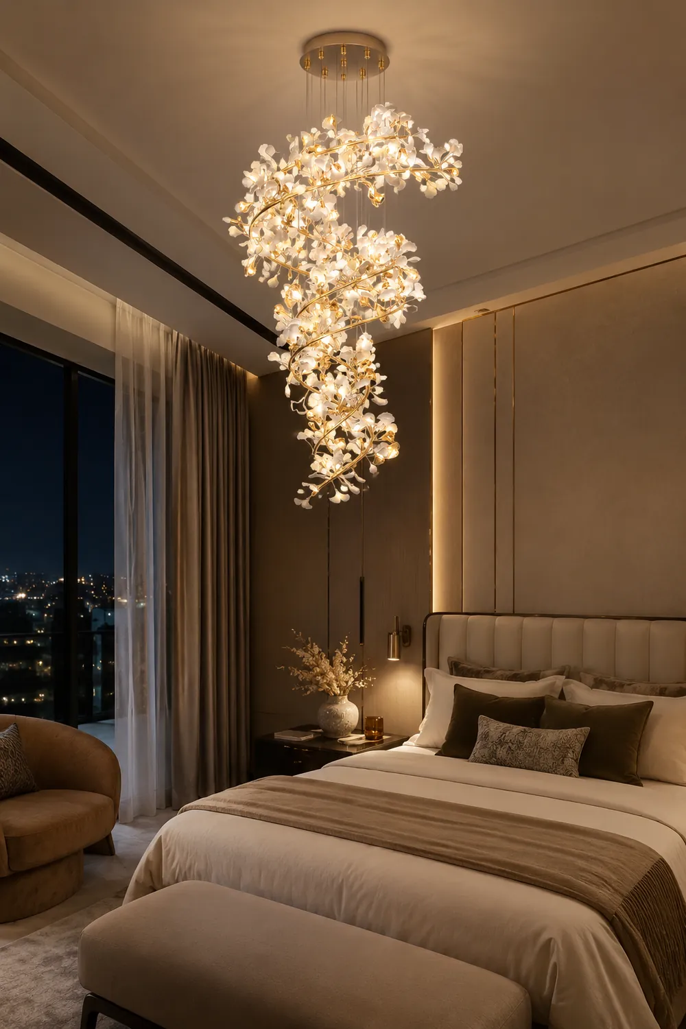 Gingko Chandelier Q - Lumpaz