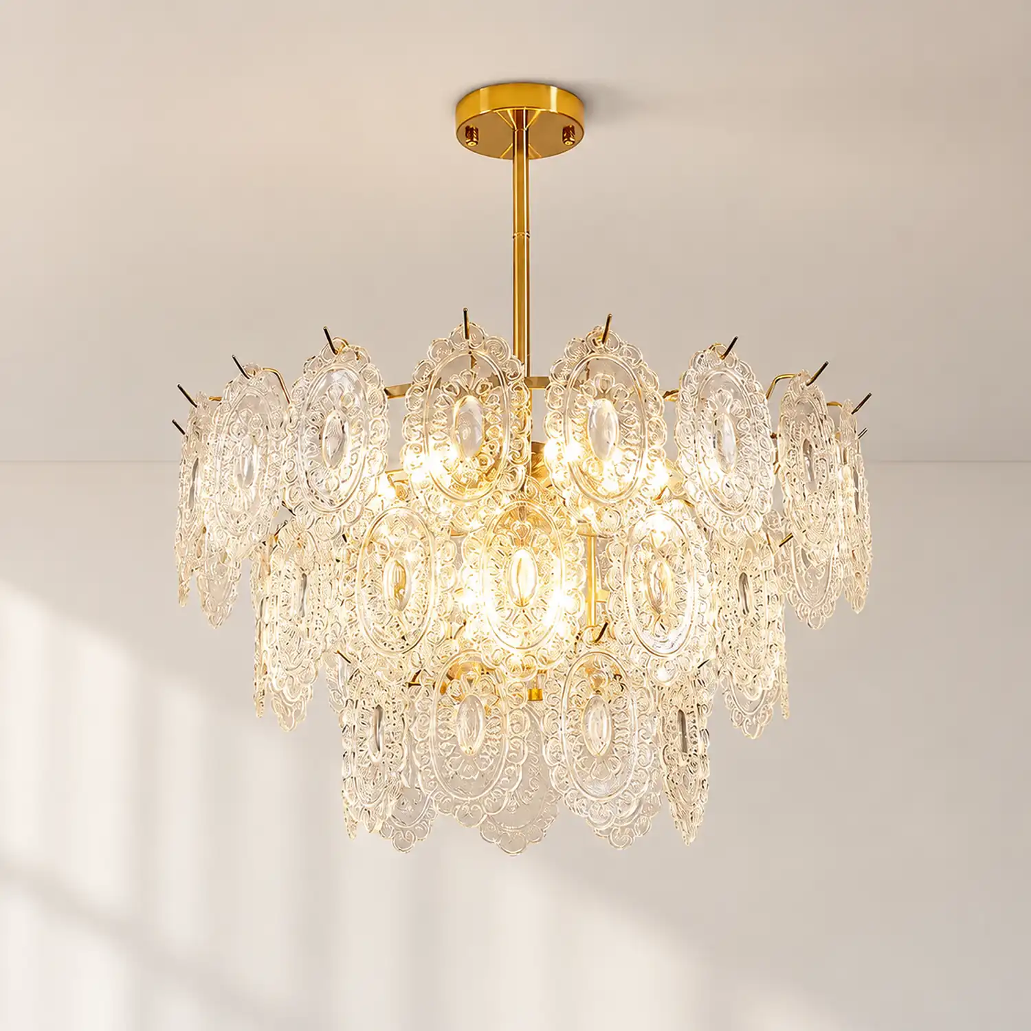 Wave Glass Chandelier - Lumpaz