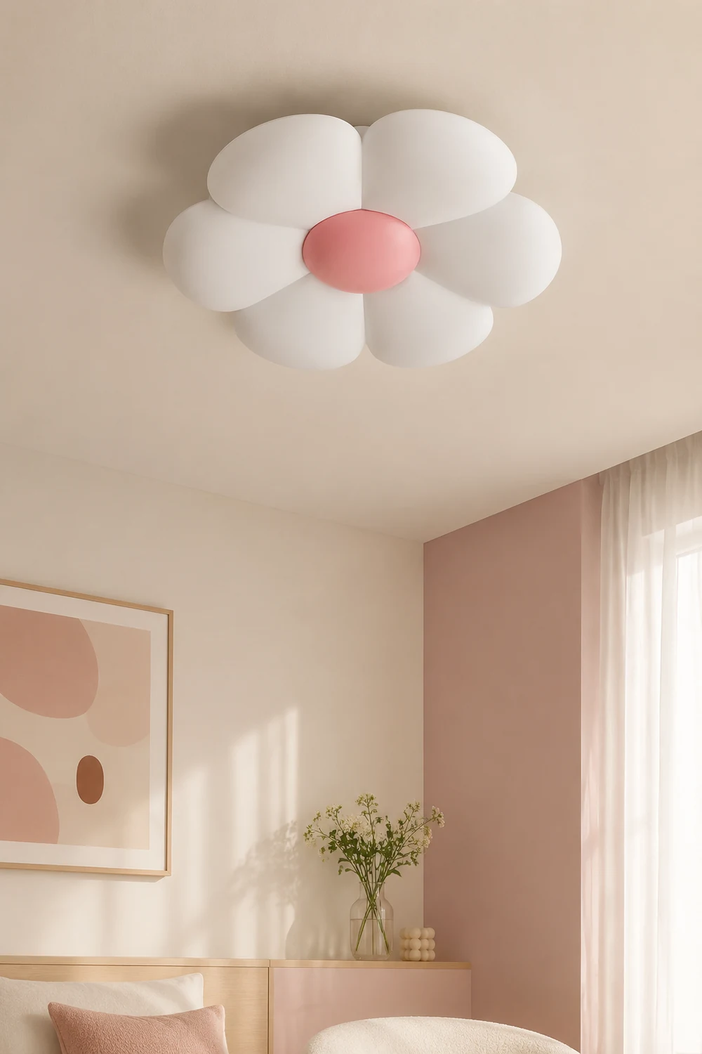 Six-leaf Flower Kids Room Ceiling Lamp - Lumpaz