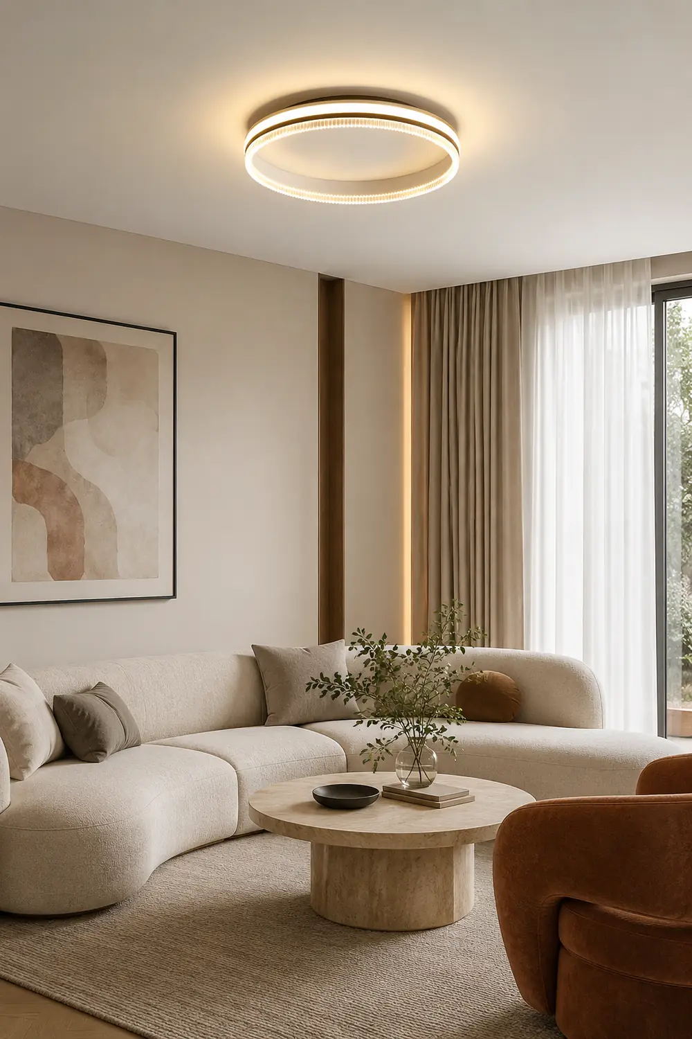 Simple Acrylic Ring Ceiling Light - Lumpaz