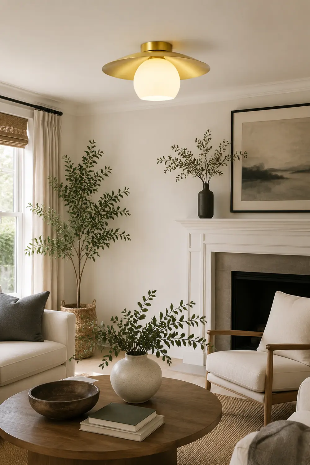 Brass Cap Ceiling Lamp - Lumpaz
