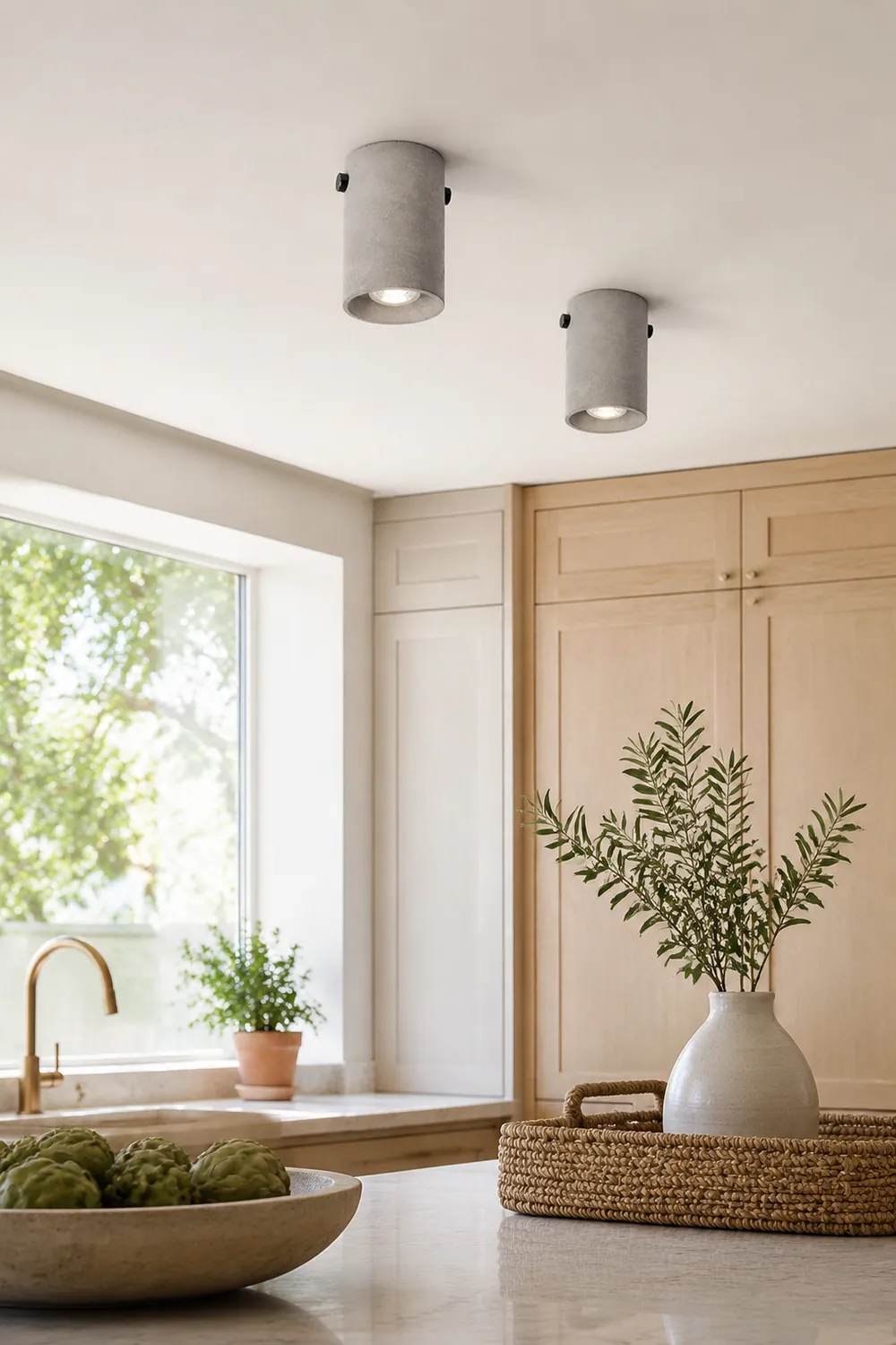 Concrete Ceiling Lamp - Lumpaz