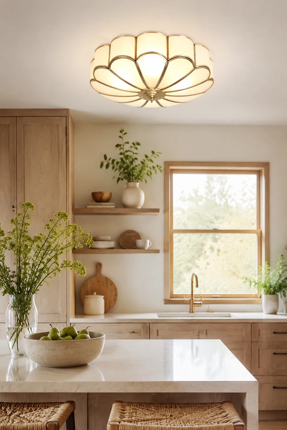 Flower Shape Glass Recessed Ceiling Light - Lumpaz