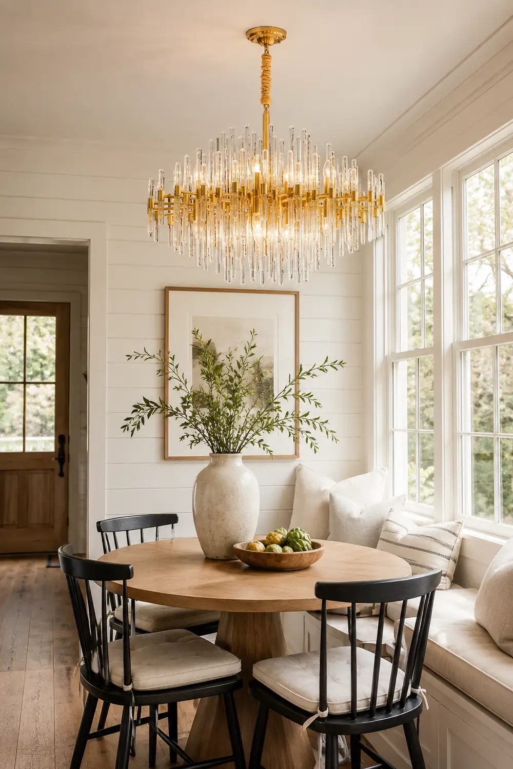 Vintage Antique Brass Chandelier - Lumpaz