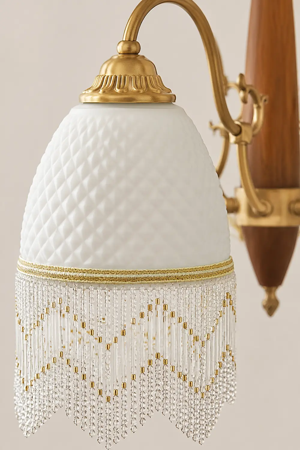 Mesh Tassel Glass Chandelier - Lumpaz