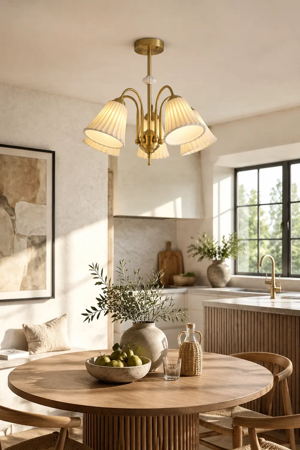 Medieval Ceramic Trumpet Chandelier - Lumpaz
